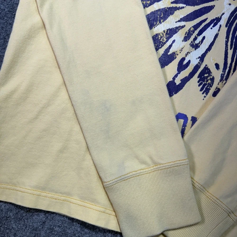 Abercrombie & Fitch T-Shirt Men XL Yellow Fight WIN Headdress Indian Vintage Y2K